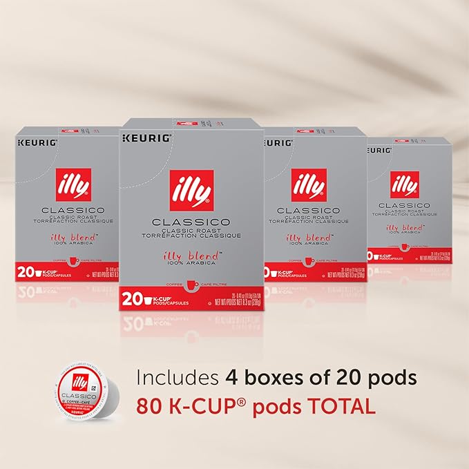 illy Coffee K Cup, Pods for Keurig Machines, Classico Medium Roast, 100% Arabica - Image 2