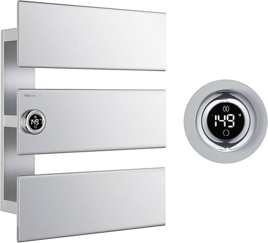 P&Bhusri Electric Heated Towel Rack, Fast Heating and Drying by PBhusri