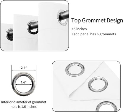 Easy-Going Blackout Curtains for Bedroom, Solid Thermal Insulated Grommet and - Image 4