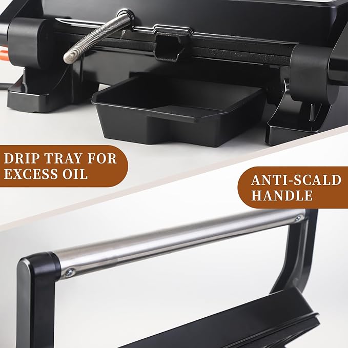 Panini Press Grill Sandwich Maker, Large Electric 3 in 1 Panini Sandwich Maker - Image 7