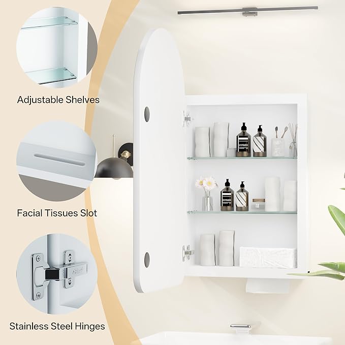 Arched Bathroom Medicine Cabinet - Image 7