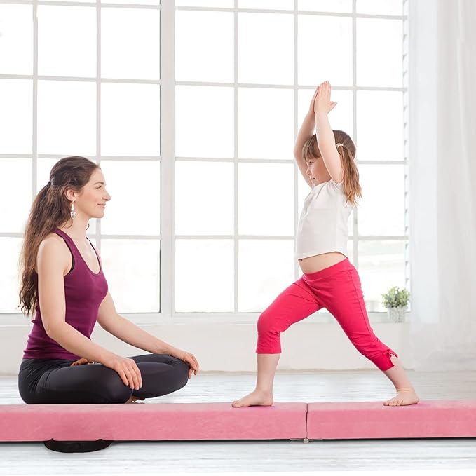Giantex 7FT/8FT/9FT Balance Beam, Folding Gymnastics Beam w/Carry Handles - Image 8
