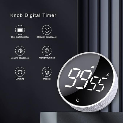 AVINIA Digital Kitchen Timers, Visual timers Large LED Display Magnetic - Image 2