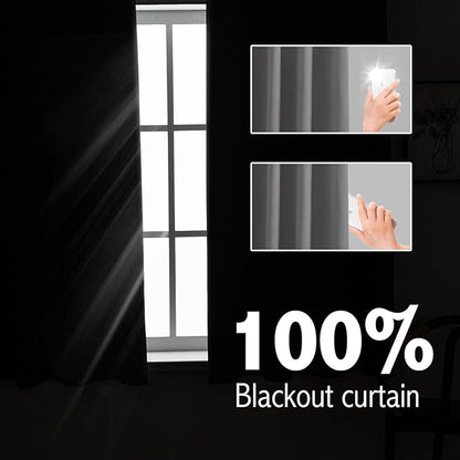 Anytime 100% Blackout Curtain 2 Panels Set, Thermal Insulated Window Drapes - Image 3