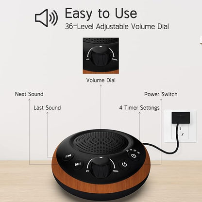 Brown Noise Sound Machine White Noise Machine Nonstop 30 Soothing Sounds Sound - Image 3