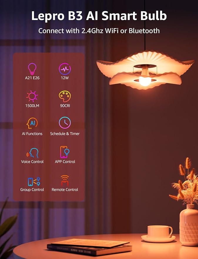 Lepro B3 AI Smart Light Bulbs - Image 9