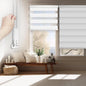 FOIRESOFT Standard Blackout Zebra Roller Blinds Dual Layer Privacy Shade by Foiresoft
