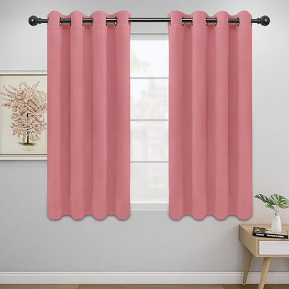 Easy-Going Blackout Curtains for Bedroom, Solid Thermal Insulated Grommet and by Easy-Going