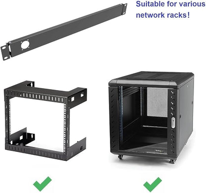 QiaoYoubang 1U Hinged Rack Panel 1D XLR HDMI Audio Rack Mount Panel - Image 5