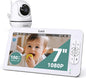 7" 1080P Full HD Video Baby Monitor No WiFi, 100 Hrs 5000mAh Battery Runs 4 Days by Kokit