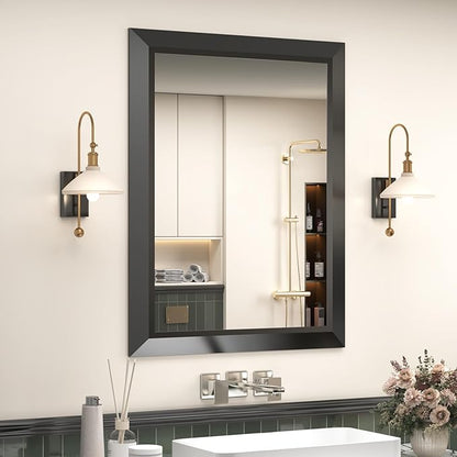 SMIROR Matte Black Bathroom Mirror by SMIROR