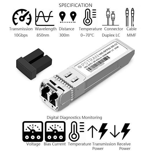 OPSTRAN 10GBASE-SR SFP+ Optical Transceiver Module Compatible - Image 2
