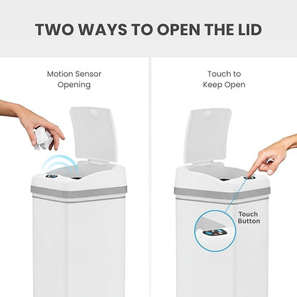 iTouchless 13 Gallon Kitchen Trash Can - Image 3