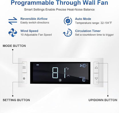 8" Room to Room Air Transfer Fan - Image 7