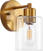 SOPEAS 1-Light Wall Sconce Gold, Vanity Light, Wall Mount Bathroom Mirror by SOPEASGlobalperspective