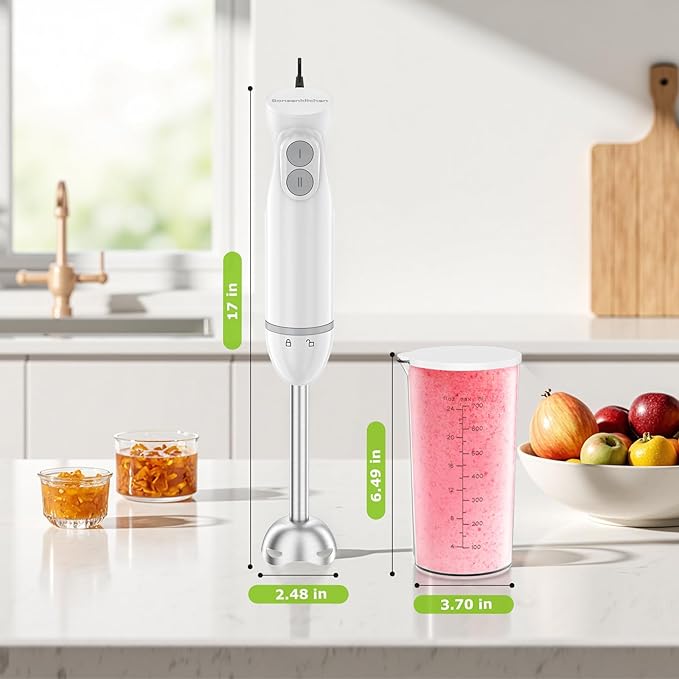 Bonsenkitchen Hand Blender, Immersion Blender - Image 7
