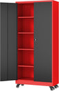 Metal Rolling Storage Cabinet-74.6” Tall Steel File Cabinets by Fesbos
