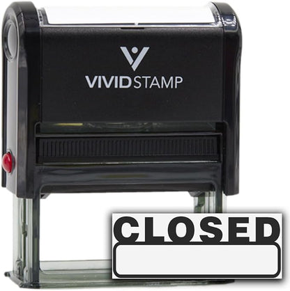 Basic Closed Self Inking Rubber Stamp by Vivid+Stamp
