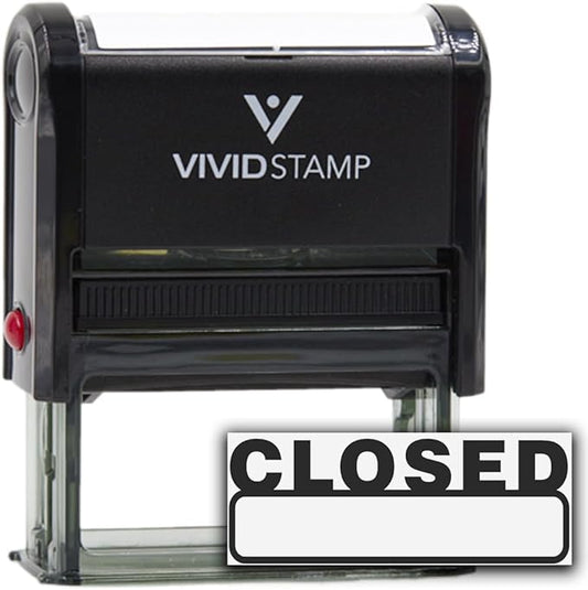 Basic Closed Self Inking Rubber Stamp by Vivid+Stamp