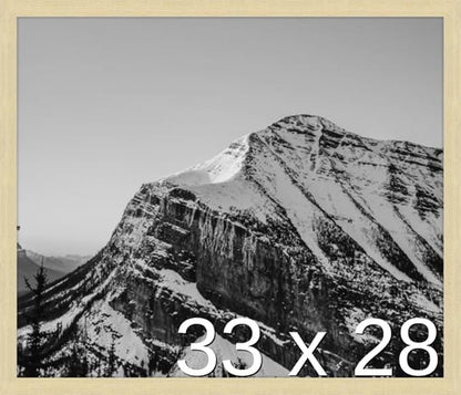 Frame It Easy 33 x 28 Wheat Wood Frame by FrameItEasy