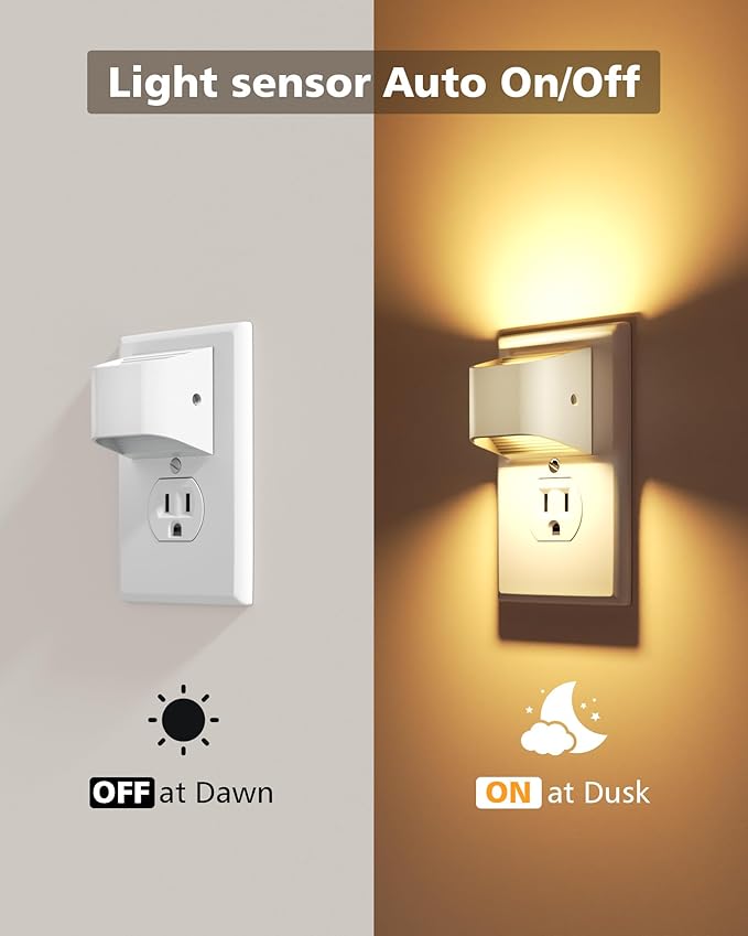 VOLISUN Night Lights Plug into Wall, 2 Pack Up and Down LED Night Light - Image 3