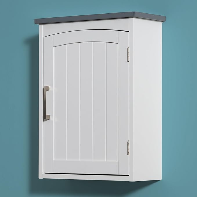 Bathroom Wall Cabinet 15 x 20 Inch Small Wall Cabinets Single Door Over Toilet by VANIRROR