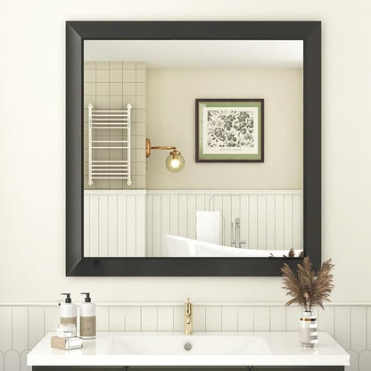 SMIROR Matte Black Bathroom Mirror by SMIROR