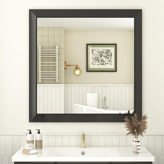 SMIROR Matte Black Bathroom Mirror by SMIROR