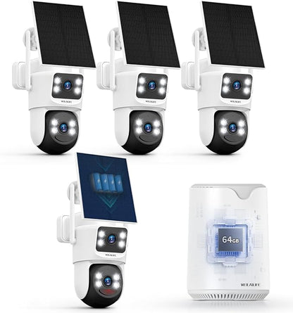 WEILAILIFE 【Auto Tracking & 2-Way Audio】 Security Cameras Wireless Outdoor by WEILAILIFE