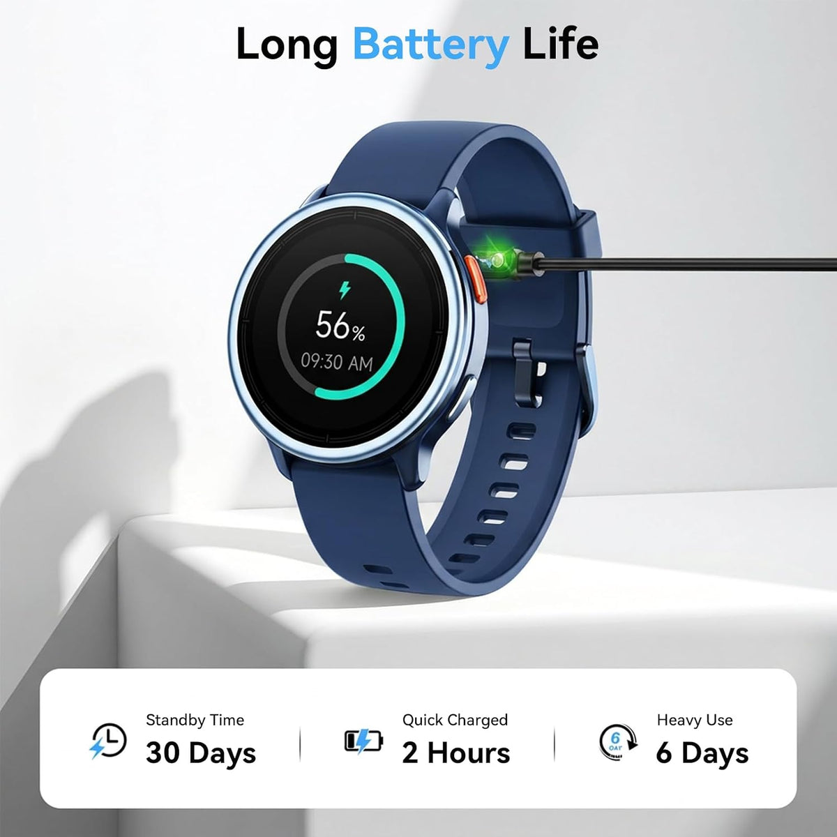 smart watch for men women, 1.27" hd smartwatch, package contents