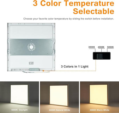 Mcacggo 2x2 LED Flat Panel Light Surface Mount, 40W-30W-20W & 3000K-4000K-5000K - Image 2