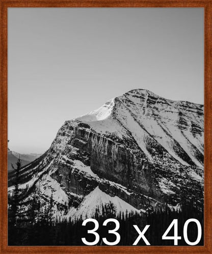 Frame It Easy 33 x 40 Russet Wood Frame by FrameItEasy