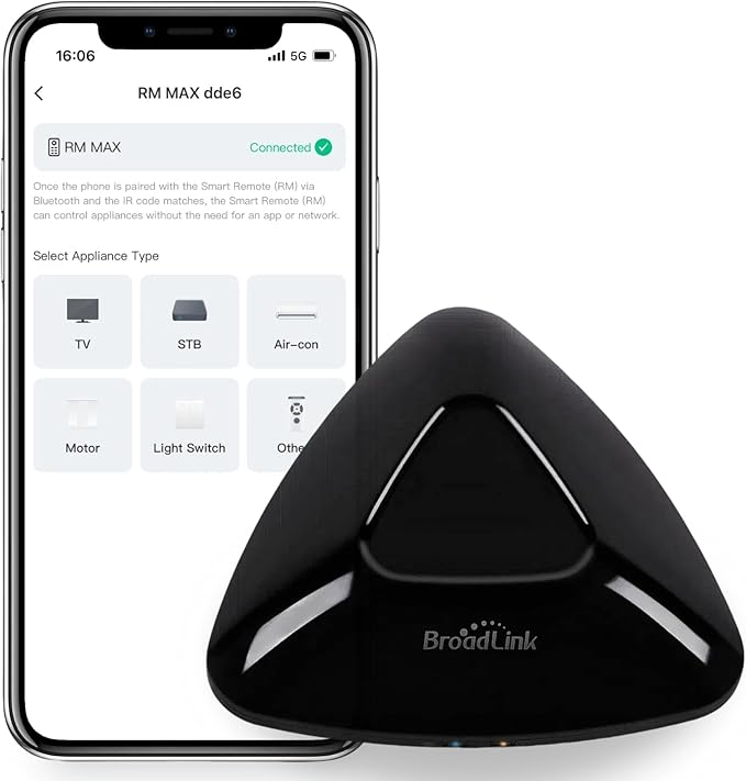 BroadLink Universal IR/RF Remote RM MAX, Wi-Fi & BLE Smart Hub by BroadlinkOnline