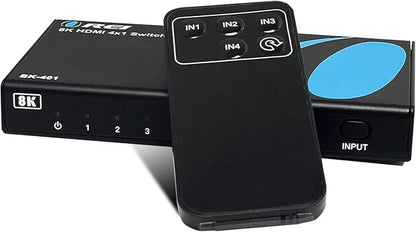 OREI 8K 4x1 HDMI 2.1 Switch 4K @ 120hz Switcher 4 in 1 Out, Support HDR by OREI