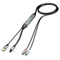 Adoreen Unidirectional SPDIF Toslink Optical Input to 2 RCA Output Adapter by Adoreen