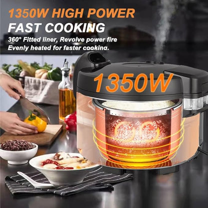 13.8 QT Large Commercial rice cooker 65 cups cooked 32 cups uncooked rice - Image 3