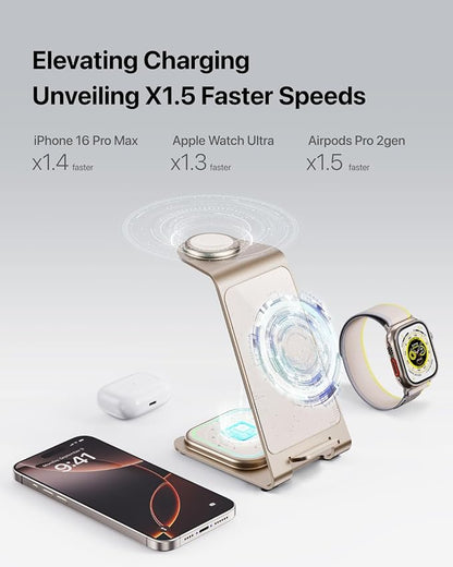 Intoval Aluminum 3 in 1 Wireless Charging Station - Image 8