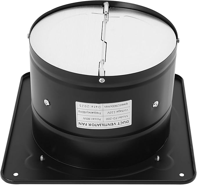 XUFOPLY 8 Inch Exhaust Fan, 110V 80W Wall Mounted Vent Fans 2600RPM Kitchen - Image 6