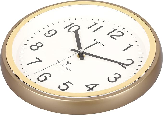 OSTAR Atomic Wall Clock, 11 Inch Round Battery Operated Clock - Image 4