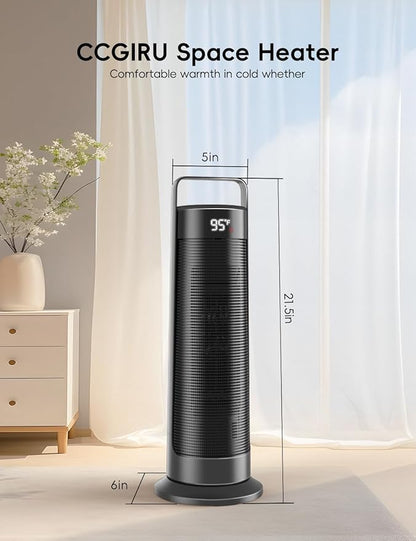 Space Heater for Indoor Use Large Room, 1500W Portable Office Heater, 120° - Image 8