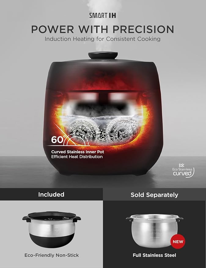 CUCKOO Twin Pressure Rice Cooker 6-Cup Uncooked / 12-Cup Cooked - Image 4
