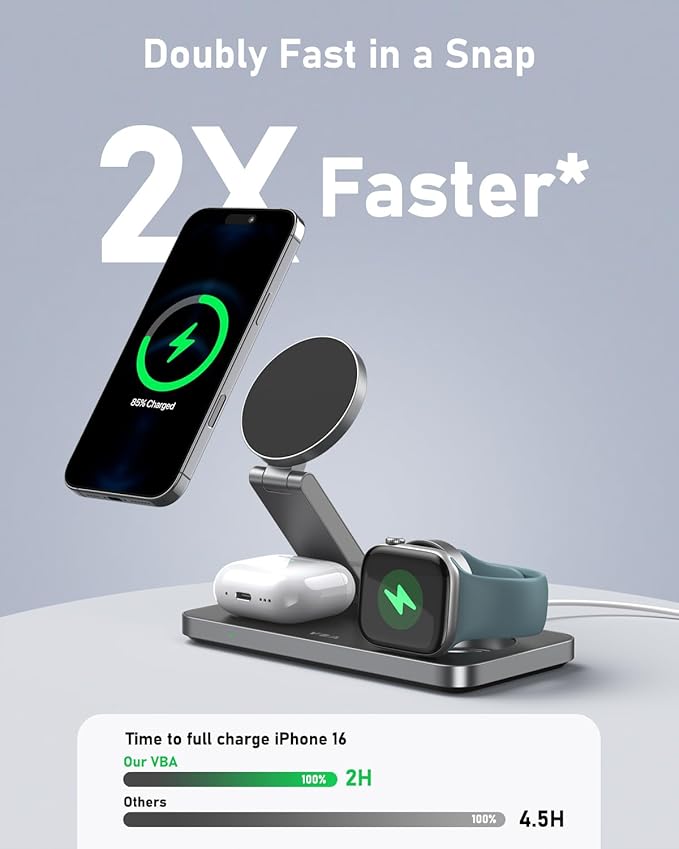 VBA 3 in 1 Wireless Charging Station - Image 3