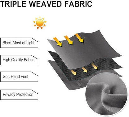 DWCN Blackout Curtains for Bedroom, Room Darkening Thermal Insulated Living - Image 5