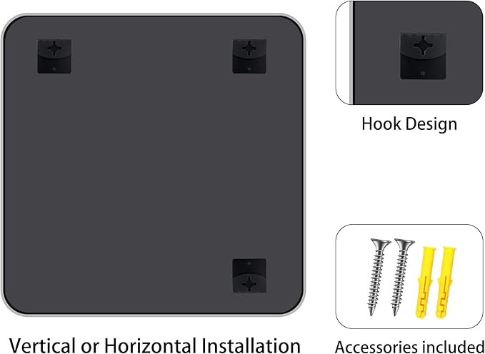 FORBATH 30x30 Inch Silver Bathroom Mirror - Image 9