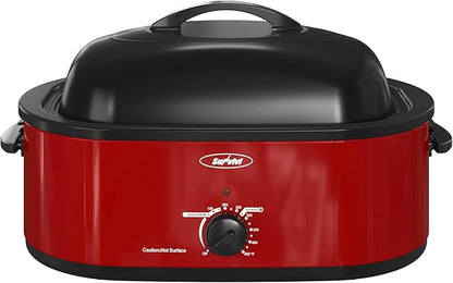 Sunvivi Roaster Oven with Self-Basting Lid, 20 Quart Electric Roaster with by WeGetLife