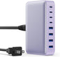 USB C Charger 200W USB C Charger Block GaN III 8-Port Fast Charging Station PD by GKUTW