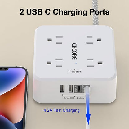 Surge Protector Power Strip - Image 3