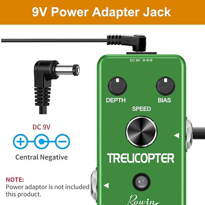 Rowin Trelicopter Effects Guitar Tremolo Pedal - Image 6