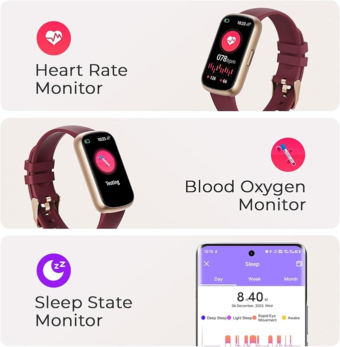 TIFOZEN Fitness Tracker for Women Men, Smart Watch Band - Image 2