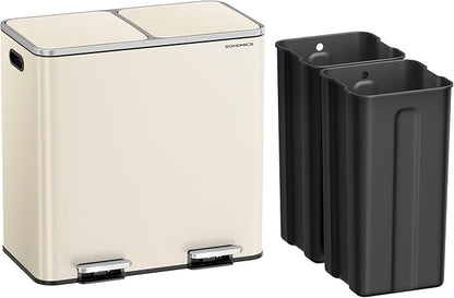 SONGMICS Trash Can, 2 x 10.6 Gallon Garbage Can - Image 7
